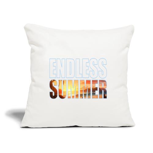 Golden Summer Vibes - Throw Pillow Cover 17.5” x 17.5”
