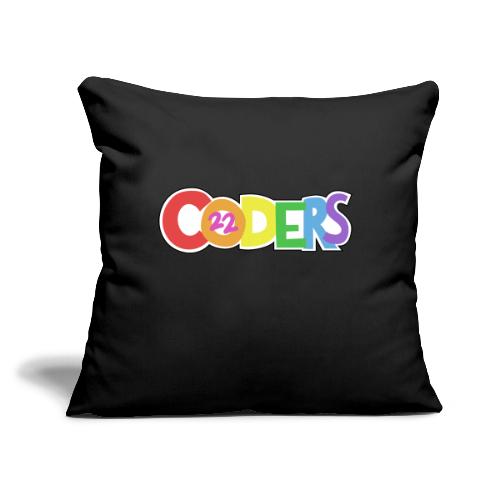 coders22 Logo - Throw Pillow Cover 17.5” x 17.5”