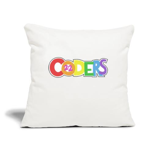 coders22 Logo - Throw Pillow Cover 17.5” x 17.5”