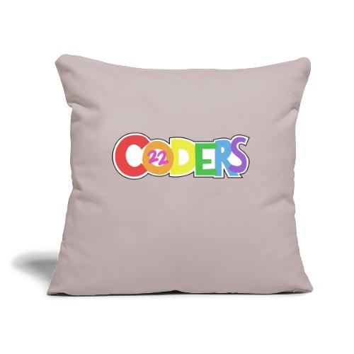 coders22 Logo - Throw Pillow Cover 17.5” x 17.5”