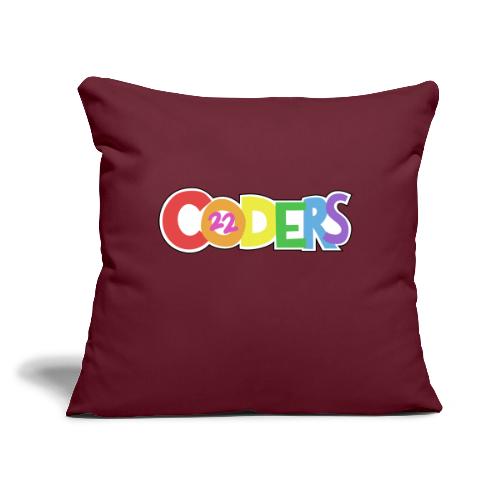 coders22 Logo - Throw Pillow Cover 17.5” x 17.5”