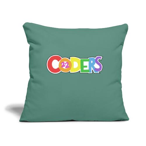 coders22 Logo - Throw Pillow Cover 17.5” x 17.5”