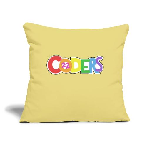 coders22 Logo - Throw Pillow Cover 17.5” x 17.5”