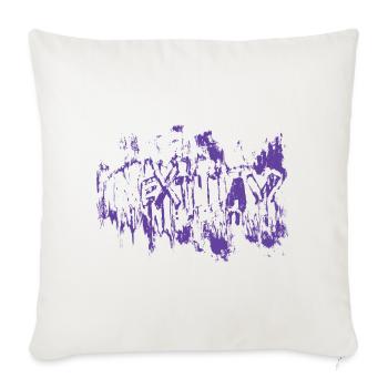 Graffiti Nextday Grunge Brush Abstract Typography - Throw Pillow Cover 17.5” x 17.5” - natural white - Front