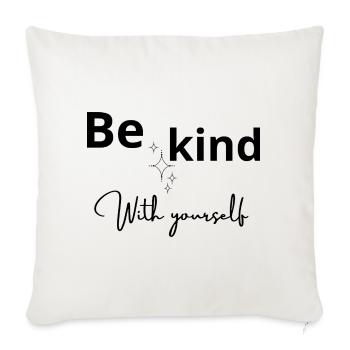 Stellar Sparkle Glyphs - Throw Pillow Cover 17.5” x 17.5” - natural white - Front