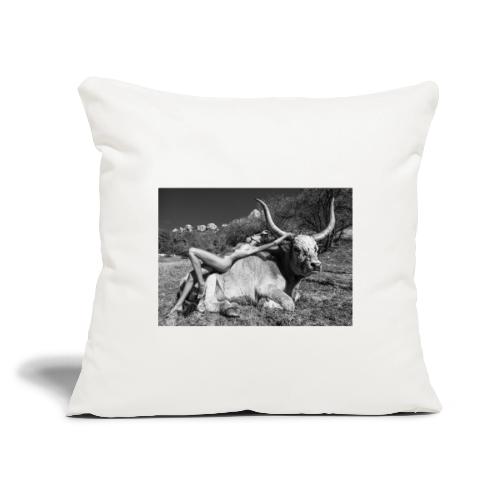 Europe & Jupiter (2021 Year of White Ox) - Throw Pillow Cover 17.5” x 17.5”