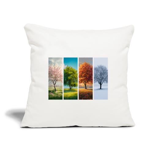 The four Seasons - Throw Pillow Cover 17.5” x 17.5”