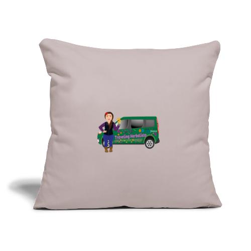 Traveling Hebalista Gear Design - Throw Pillow Cover 17.5” x 17.5”