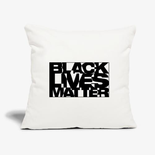 Black Live Matter Chaotic Typography - Throw Pillow Cover 17.5” x 17.5”