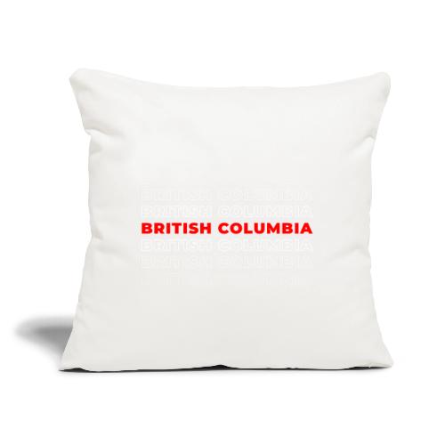 British Columbia Bold - Throw Pillow Cover 17.5” x 17.5”
