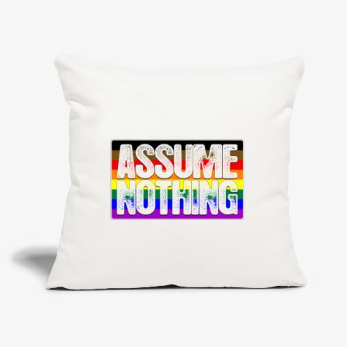 Assume Nothing Philly LGBTQ Gay Pride Flag - Throw Pillow Cover 17.5” x 17.5”