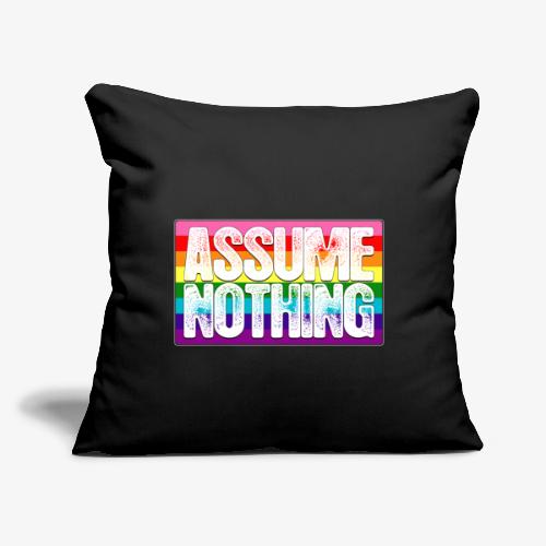 Assume Nothing Gilbert Baker Original LGBTQ Gay - Throw Pillow Cover 17.5” x 17.5”