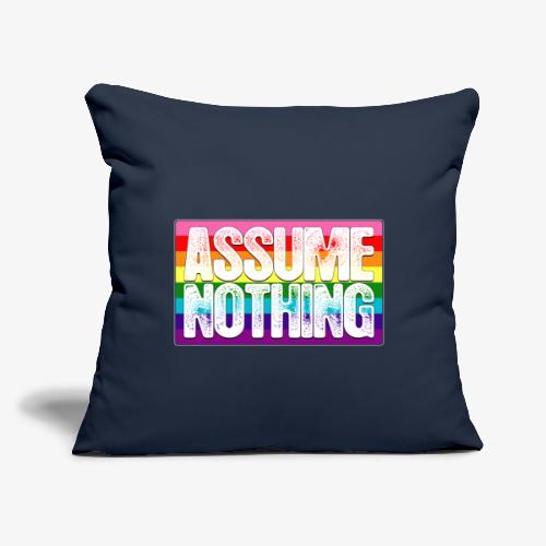 Assume Nothing Gilbert Baker Original LGBTQ Gay - Throw Pillow Cover 17.5” x 17.5”