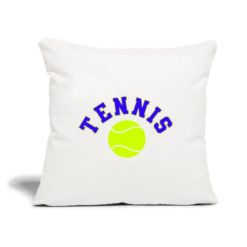 Tennis: Serve in Style - Throw Pillow Cover 17.5” x 17.5”