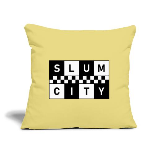Slum City Logo - Throw Pillow Cover 17.5” x 17.5”
