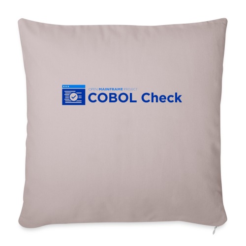 COBOL Check - Throw Pillow Cover 17.5” x 17.5”