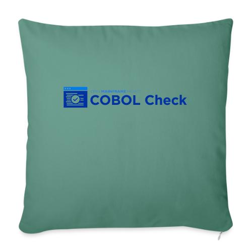 COBOL Check - Throw Pillow Cover 17.5” x 17.5”