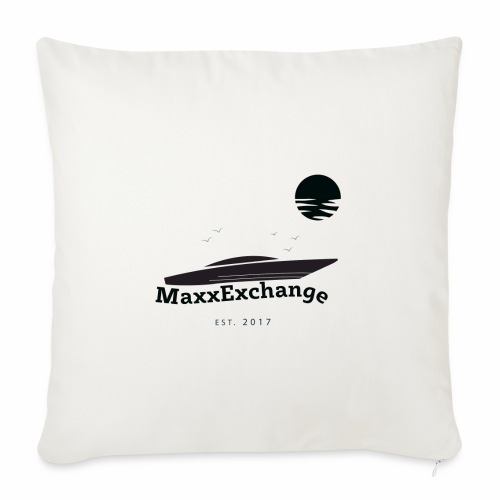 Maxx Exchange Maritime Powerboat Speedboat Boater. - Throw Pillow Cover 17.5” x 17.5”