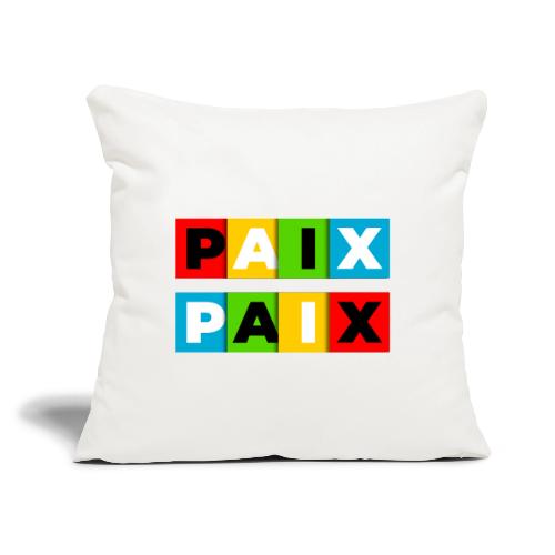Peace in Colour - Throw Pillow Cover 17.5” x 17.5”