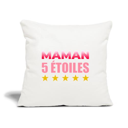 Five Star Mom - Throw Pillow Cover 17.5” x 17.5”