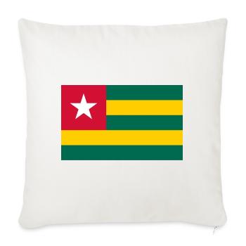 Togo - Throw Pillow Cover 17.5” x 17.5” - natural white - Front