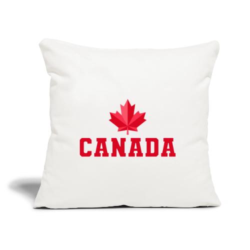 Canada with a maple leaf - Throw Pillow Cover 17.5” x 17.5”