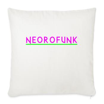 Neorofunk rave - Throw Pillow Cover 17.5” x 17.5” - natural white - Front