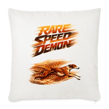 Rare Speed Demon Runner - Throw Pillow Cover 17.5” x 17.5” - natural white - Front