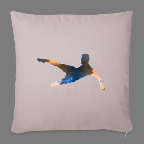 Soccer / Football Champions Design silhouette - Throw Pillow Cover 17.5” x 17.5”