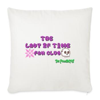 The Lady of Time Fan Club - The PhasBOYS - Throw Pillow Cover 17.5” x 17.5” - natural white - Front