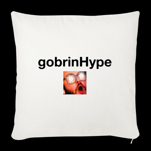 Gobrin Hype Black - Throw Pillow Cover 17.5” x 17.5”