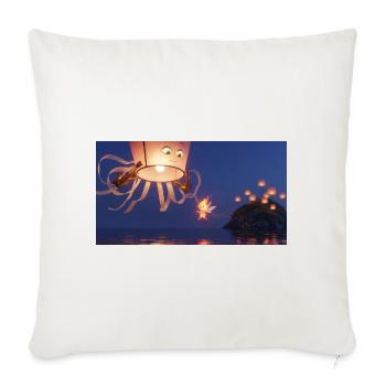 Lantern Night Fairy Isle - Throw Pillow Cover 17.5” x 17.5” - natural white - Front