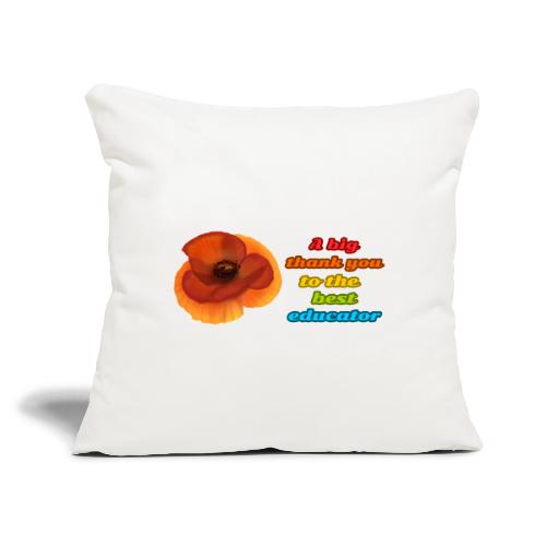 Teaching Legend - Throw Pillow Cover 17.5” x 17.5”