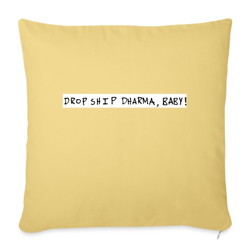 Dropship, baby! - Throw Pillow Cover 17.5” x 17.5”
