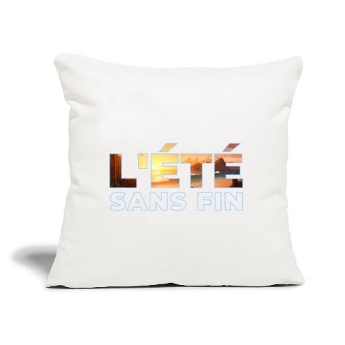 Golden Summer Atmosphere - Throw Pillow Cover 17.5” x 17.5”