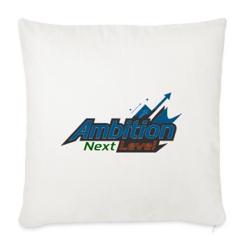 Ambition Next Level Peak - Throw Pillow Cover 17.5” x 17.5” - natural white - Front