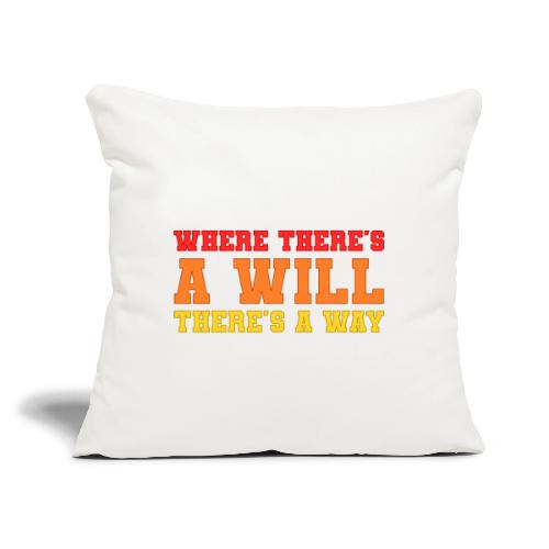 Willpower Wins - Throw Pillow Cover 17.5” x 17.5”
