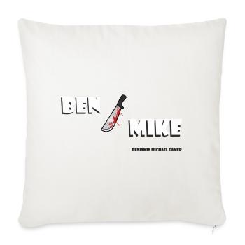 Ben/Mike - The PhasBOYS - Throw Pillow Cover 17.5” x 17.5” - natural white - Front