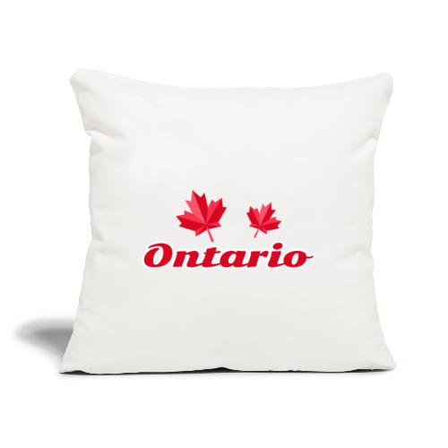 Ontario, province of Canada - Throw Pillow Cover 17.5” x 17.5”