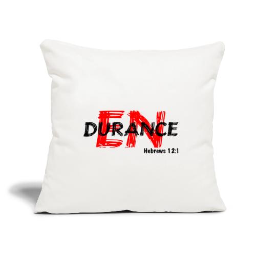 Run with Endurance - Throw Pillow Cover 17.5” x 17.5”