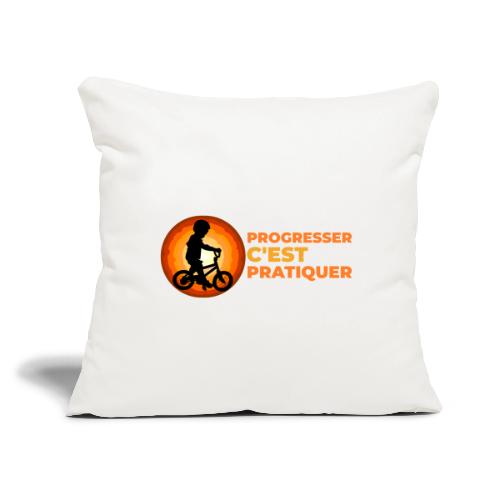 On the Move Towards Progress - Throw Pillow Cover 17.5” x 17.5”