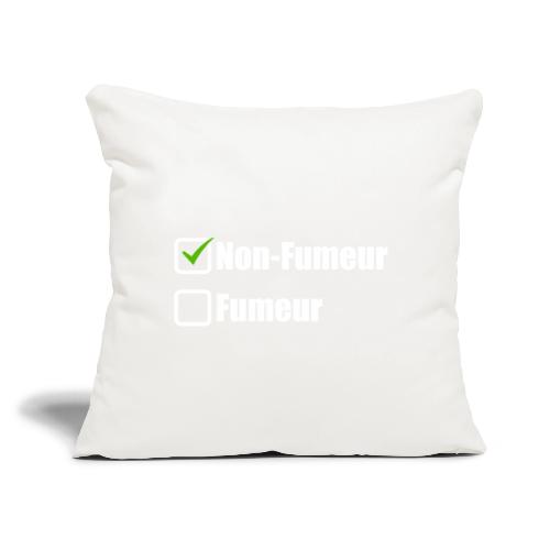 Non-smoker - Throw Pillow Cover 17.5” x 17.5”
