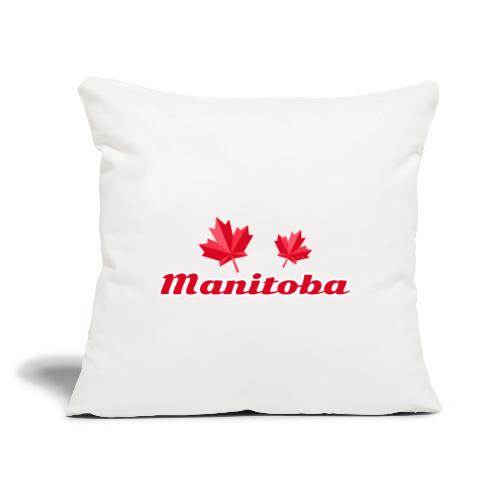 Manitoba, province of Canada - Throw Pillow Cover 17.5” x 17.5”