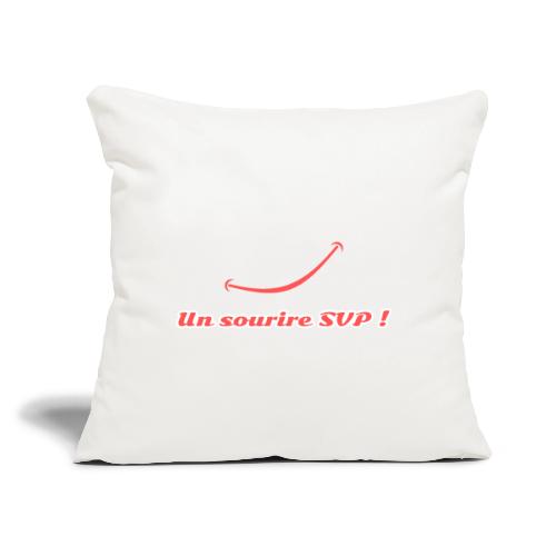 A smile, please! - Throw Pillow Cover 17.5” x 17.5”
