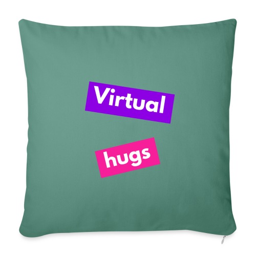 Virtual hugs - Throw Pillow Cover 17.5” x 17.5”