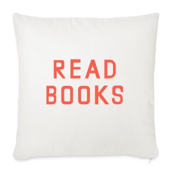 Chesapeake Shores Emilie Ullerup Read Books Shirt - Throw Pillow Cover 17.5” x 17.5” - natural white - Front