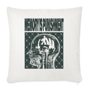 Mindscape Brain Glyph - Throw Pillow Cover 17.5” x 17.5” - natural white - Front
