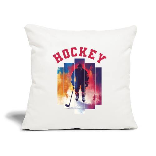 Hockey Zone - Throw Pillow Cover 17.5” x 17.5”