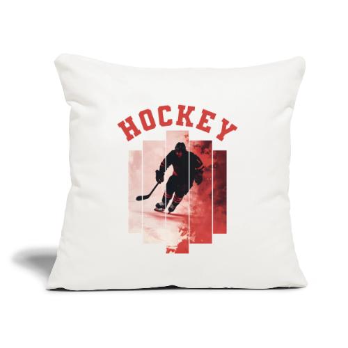 Hockey Spirit - Throw Pillow Cover 17.5” x 17.5”