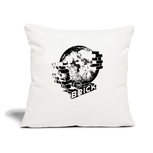 Brick 22 Black Logo - Throw Pillow Cover 17.5” x 17.5”